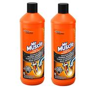 Mr Muscle - Forza Desatascador Gel Power. Gel limpia tuberías. Desatascador líquido potente desagües, Pack 1+1, 2 Unidades de 1L cada una