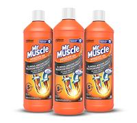 Mr Muscle Hidráulico Gel, desatascador para tubos y desagües, seguro para los tubos - Formato de 3 unidades de 1000 ml