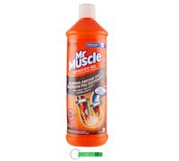 Mr Muscle Idraulico Gel 5 en 1 - Elimina eficazmente fregaderos, tuberías y desagües de cocina de todo tipo de obstrucciones, 1000 ml + llavero Beni Culinari gratuito