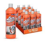 Mr Muscle Niagara - Desatascador de gel para cocina y desagües, desatascador fuerte para tubos y desagües de cocina, seguro para los tubos - Formato de 12 unidades