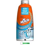 Mr Muscle Schiuma, 8 unidades de espuma para tubos y desagües, elimina obstrucciones en fregaderos y desagües, seguro para tubos de 500 ml + llavero Beni Culinari gratuito