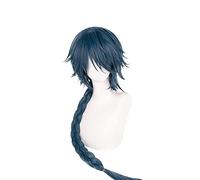 Mr Nothing Cosplay Wig Game Arknights Cosplay Wigs 95cm Blue Mixed Long Braid Heat Resistant Synthetic Hair+ Wig Cap