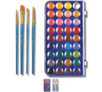 Mr. Pen-acuarela de pintura de acuarela 40 PCS 36 Colors Pinturas de acuarela 4 cepillos Pintura de acuarela no txica Conjunto de acuarela porttil