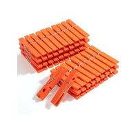 Mr. Pen - Alfileres de madera grandes, 2.9 pulgadas, paquete de 50, clips de madera natural para manualidades, proyectos de aula, fotos colgantes, bolsas de chips, decoración, resorte resistente al