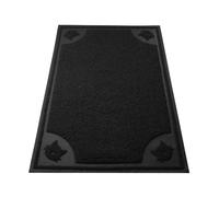 Mr. Pen - Alfombrilla grande para arena de gatos (23 x 35 cm), color negro, para caja de arena, trampa para arena, alfombrillas para arena, alfom