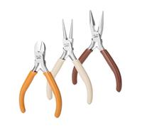 Mr. Pen - Alicates de joyería, paquete de 3, cortadores de alambre para hacer joyas, pastillas de colores otoñales