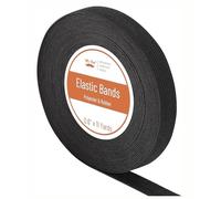 Mr. Pen - Banda elástica para costura, 0.6 pulgadas, 11 yardas, bandas elásticas de costura de alta elasticidad para cinturillas, pantalones, ropa y manualidades, color negro