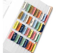 Mr. Pen- Bible Tabs 75 Tabs Tulip Touch Lamined Bible Tabs for Women and Men Pestaas Bblicas para estudios Pestaas Bblicas Index Bible Tabs Bbli