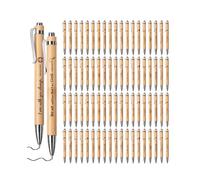 Mr. Pen- Bible Verso Pens 80 Pack Retractable Bamboo Pen Black Ink Christian Pens para mujeres sin sangrado a travs de boleto
