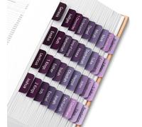 Mr. Pen- Biblia pestaas 75 pestaas Ethereal Amethyst Lamined Bible Tabs for Women and Men Pestaas bblicas para estudios Pestaas de ndice de la