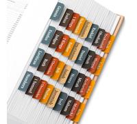 Mr. Pen- Biblia pestaas 75 pestaas Velvet Ember Lamined Bible Tabs para mujeres y hombres Pestaas bblicas para estudios Pestaas de ndice de la