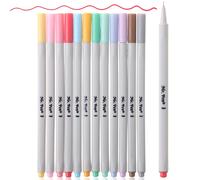 Mr. Pen - Bol grafos pastel de punta fina, paquete de 12, colores pastel, que no se corren, finos