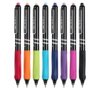 Mr. Pen - Bolígrafos de gel retráctiles, 8 piezas, barriles vibrantes, secado rápido, bolígrafos de gel de tinta colorida punta fina 0,7 mm