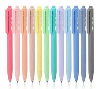 Mr. Pen - Bolígrafos de Gel Retráctiles, Paquete de 12, Secado Rápido, Punta Fina 0.7 mm, Tinta de Gel, Estéticos