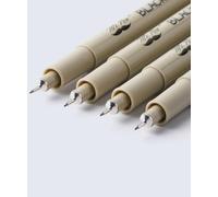 Mr. Pen - Bolígrafos de punta fina negra, 0.25 mm, paquete de 4, bolígrafos de la Biblia que no se decoloran, punta fina, ultra finos, bolígrafos de arte negros