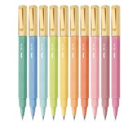 Mr. Pen - Bolígrafos estéticos, colores surtidos, secado rápido, sin manchas y sin traspaso, bolígrafos de punta fina de 0.7 mm (paquete de 10)