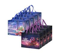 Mr. Pen - Bolsas de regalo de Navidad reutilizables, 8 piezas, 2 diseños, bolsas de regalo de Navidad con asas, bolsas de Navidad reutilizables para regalos, bolsas de regalo de vacaciones, bolsas