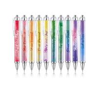 Mr. Pen- Christian Pen Set 10 Pack Gradiente Estilo de tinta negra Verso de la Biblia Pensas Cristianas Pensas para mujeres Biblia sin sangrado a tra