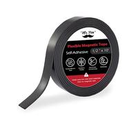 Mr. Pen - Cinta magnética flexible, 1/2 pulgada x 10 pies, tira magnética, imanes con respaldo adhesivo, tiras magnéticas con respaldo adhesivo, cinta magnética, rollo de cinta magnética, tiras magnéticas adhesivas.