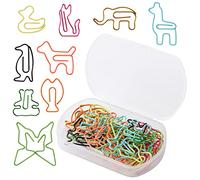 Mr. Pen Clips de papel con forma de animal, 30 piezas, colores surtidos, lindos y divertidos para niños