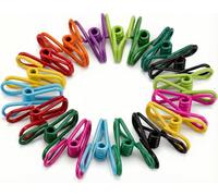 Mr. Pen Clips recubiertos de PVC, 2 pulgadas, paquete de 18, utilidad para envasar alimentos