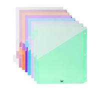 Mr. Pen Divisores de carpeta con pestañas, paquete de 8, plástico con bolsillos