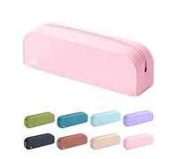 Mr. Pen - Estuche de silicona para lápices, estuche rosa claro, estuche pequeño, estuche estético