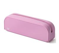 Mr. Pen - Estuche de silicona para lápices, rosa magenta, 1 compartimento, cierre de cremallera, resistente y fácil de limpiar