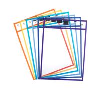 Mr. Pen - Fundas de bolsillo para borrado en seco de 25 x 35 cm (6 unidades), fundas de pl stico para papel de 21,5 x 28 cm, fundas reutilizables