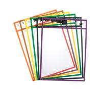 Mr. Pen - Fundas de bolsillo para borrado en seco de 25 x 35 cm (6 unidades), fundas de pl stico para papel de 21,5 x 28 cm, fundas reutilizables