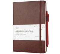 Mr. Pen- Graph Spiral Journal Notebook for Women & Men, 160 Pages, A5(5.7" x 7.9"), Blush, Graph Paper Hardcover Notebook, 1 Pc Pen, 50 Pcs Sticky Notes, 1 Elastic Band