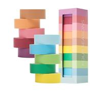 Mr. Pen - Juego de 10 cintas Washi, cinta decorativa, cintas Washi, cinta de colores, cinta de álbumes de recortes, cinta washi para diario, cinta de manualidades, cinta lavadora, cinta de lavado