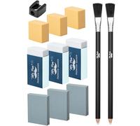 Mr. Pen - Juego de borradores de arte, 12 unidades, borrador de lápiz, borrador de artista, borradores de arte, borradores de dibujo, lápices de goma de borrar para artistas, borradores de dibujo para