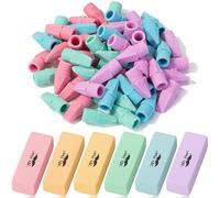 Mr. Pen - Juego de borradores de lápiz, 6 gomas de borrar rosas y 60 colores pastel