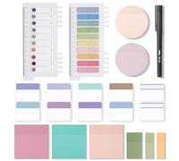 Mr. Pen - Juego de notas adhesivas transparentes, 1000 hojas, coloridas, notas adhesivas de la Biblia, notas adhesivas transparentes, notas adhesivas transparentes para estudio de la Biblia, notas