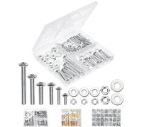 Mr. Pen - Kit surtido de pernos, tuercas y arandelas, 113 piezas, kit surtido de tuercas y pernos, tuercas y pernos surtidos, surtido de pernos y arandelas, surtido de pernos y tuercas