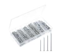Mr. Pen - Kit surtido de uñas, 1200 piezas, 4 tamaños, clavos pequeños, clavos para colgar cuadros, clavos de acabado, clavos de pared para colgar, clavos de pin, clavos de hardware, clavos surtidos,