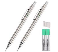 Mr. Pen- Mechanical Pencil Metal 0.7 mm 2 Pack Correccin de lpiz de metal lpices mecnicos 0.7 lpices mecnicos lpiz de metal dibujo lpiz mecn