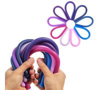 Mr. Pen- Monkey Noodles Fidget Toy 9 Pack Magic Castel Color Tema colorido Silicona no txica Sensorial Fideos para nios Fidget de juguete Streting