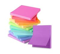 Mr. Pen - Notas adhesivas, 7.6 x 7.6 cm, 12 blocs, notas adhesivas de colores brillantes, notas adhesivas, blocs de notas autoadhesivos,