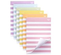 Mr. Pen - Notas adhesivas forradas de 4 x 6, 6 blocs, 45 hojas/blocs, colores surtidos, notas adhesivas con líneas, blocs de notas adhesivas, blocs adhesivos, notas adhesivas coloridas, notas
