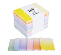 Mr. Pen - Notas adhesivas transparentes, 3 x 3 pulgadas, 12 almohadillas, colores degradados, a granel