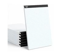 Mr. Pen - Papel cuadriculado, paquete de 12, 55 hojas/paquete, 8.5 x 11 pulgadas, 4 x 4 (4 cuadrados por pulgada), bloc de papel gráfico de matemáticas, bloc de cálculo a granel