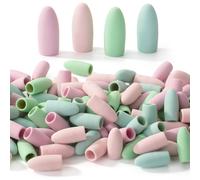 Mr. Pen - Paquete de 120 gomas de borrar para l pices, colores pastel, tapas de borrador