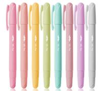 Mr. Pen - Paquete de 8 resaltadores de gel en colores pastel para Biblias, sin sangrado, marcadores b blicos, marcadores de gel para Biblias