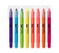 Mr. Pen - Paquete de 8 resaltadores de gel seco, sin sangrado, colores surtidos, seguro para la Biblia, suministros de diario, marcadores para pestañas