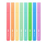 Mr. Pen - Paquete de 8 resaltadores est ticos con punta biselada, colores veraniegos, lindos resaltadores, colores surtidos, marcadores lindos