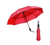 Mr. Pen - Paraguas de viaje resistente al viento, paraguas automático para lluvia, Rojo Fiery, 42 inches (canopy diameter)