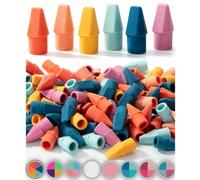 Mr. Pen- Pencil Brasers Toppers 120 Pack Vintage Colors Erass para lpices Top Top Borrador de lpices Borrador de lpiz Lpiz Borrador de borras de