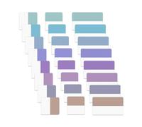 Mr. Pen - Pestañas adhesivas de índice de 1 pulgada + 1.8 x 1 360 piezas, bloc de notas autoadhesivas coloridas,